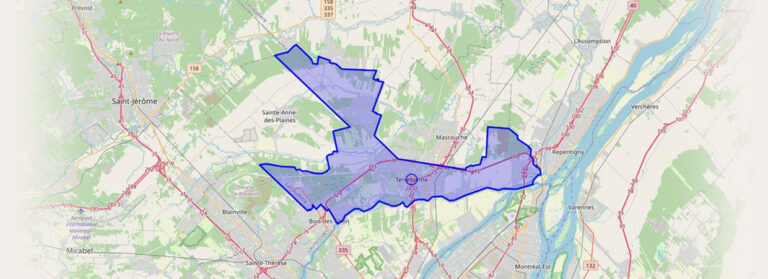Terrebonne pest control map